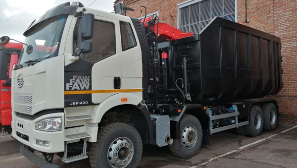  Ломовоз FAW 3310 с манипулятором ВМ 10-74М