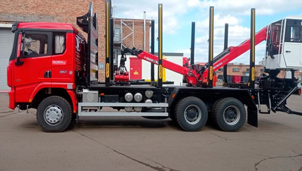  Сортиментовоз SHACMAN SX32586V384 с гидроманипулятором ВМ 10-97К